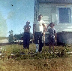Don, Omer, Sally Sayger; Omer in cast